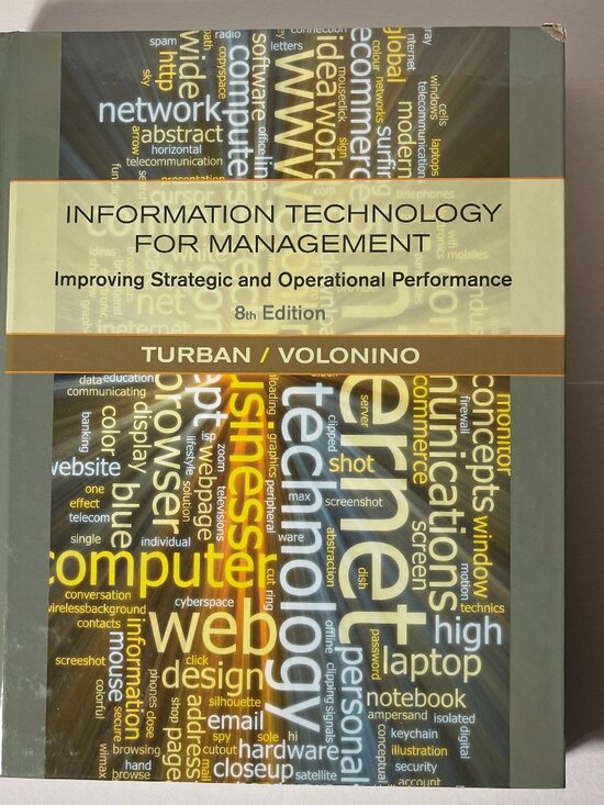 Other - Information Technology for Management: Improving Strategic and Operational